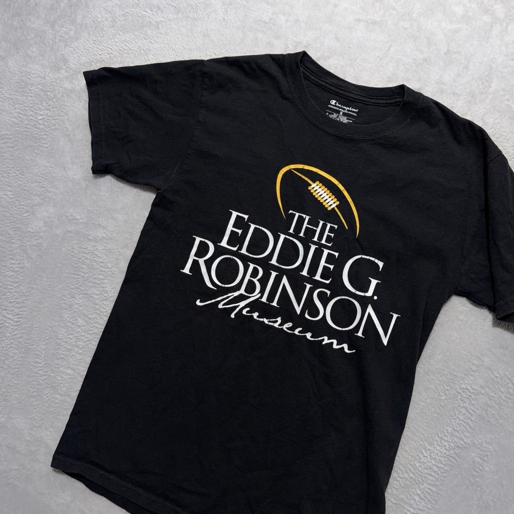 Champion Eddie Robinson Museum T-Shirt Men's S Black Collegiate Grambling Tee - Picture 6 of 13